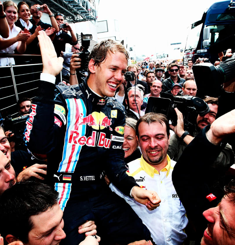 Sebastian Vettel vainqueur chez RedBull